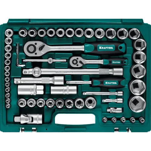 KRAFTOOL X-Drive 108, 108 предм., (1/2″+3/8″+1/4″), универсальный набор инструмента (27888-H108)