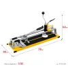 STAYER 420 мм, ручной плиткорез с круговым резаком (3310-48)
