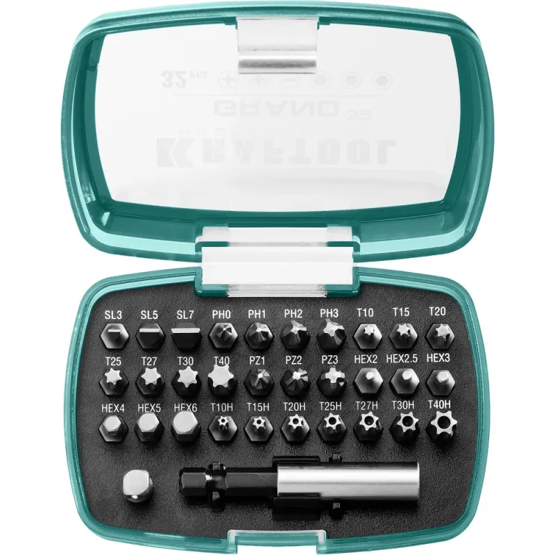 KRAFTOOL Grand-32, с магнитным адаптером 32 шт, набор бит (26083-H32)