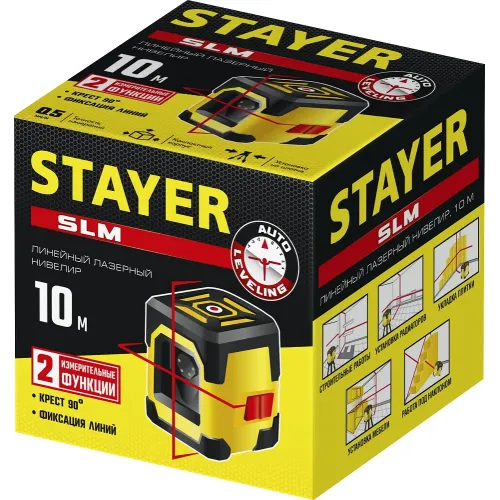 STAYER 10 м, лазерный нивелир, Professional (34961)