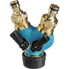 GRINDA BS-1, диаметр 3/4″ - 1″, двухканальный, с внутренней резьбой, из латуни, поливочный распределитель, PROLine (426112)