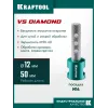 KRAFTOOL VS DIAMOND d 12 мм (М14, 50 мм), Вакуумная алмазная фреза пальчиковая (29810-12)