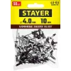 STAYER Color-FIX, 4.0 х 10 мм, шоколадно-коричневый, 50 шт, алюминиевые заклепки, Professional (3125-40-8017)