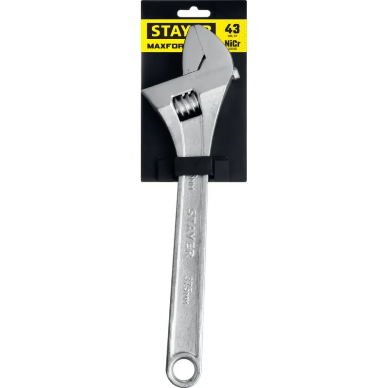 STAYER MAXFORCE, 375/43 мм, разводной ключ (2725-37)