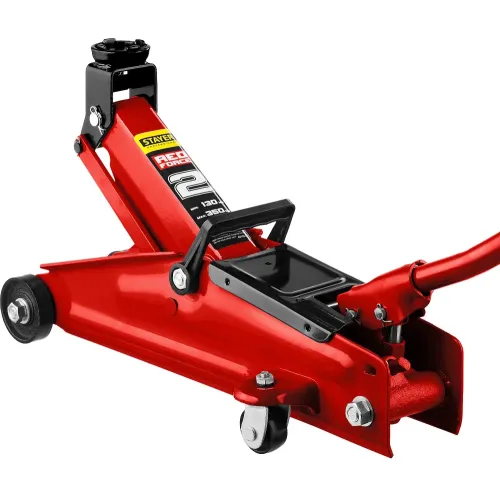 STAYER R-28 RED FORCE, 2 т, 130 - 350 мм, подкатной домкрат для легковых а/м, Professional (43153-2)