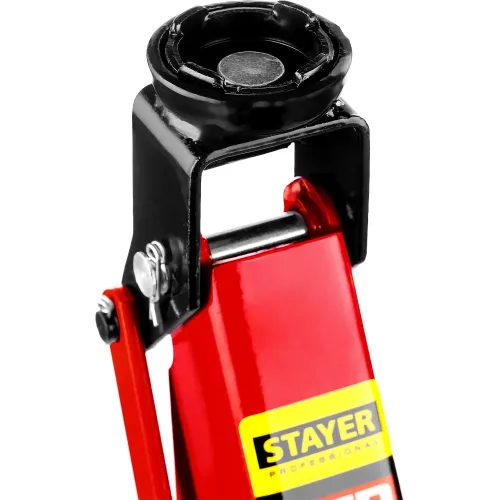 STAYER R-28 RED FORCE, 2 т, 130 - 350 мм, подкатной домкрат для легковых а/м, Professional (43153-2)