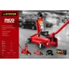 STAYER R-28 RED FORCE, 2 т, 130 - 350 мм, подкатной домкрат для легковых а/м, Professional (43153-2)