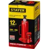 STAYER RED FORCE, 12 т, 230 - 465 мм, бутылочный гидравлический домкрат, Professional (43160-12)