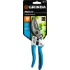 GRINDA P-25, 200 мм, закаленная сталь, эргономичные алюминиевые рукоятки, виниловое покрытие, плоскостной секатор, PROLine (423425)