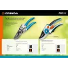 GRINDA P-25, 200 мм, закаленная сталь, эргономичные алюминиевые рукоятки, виниловое покрытие, плоскостной секатор, PROLine (423425)