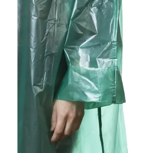 STAYER полиэтилен, зеленый, S-XL, 50 микрон, плащ-дождевик (11610)
