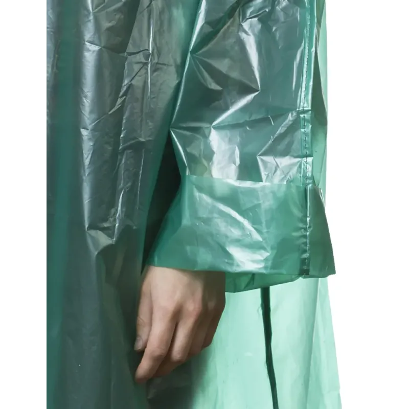 STAYER полиэтилен, зеленый, S-XL, 50 микрон, плащ-дождевик (11610)