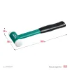KRAFTOOL Dead Blow, 30 мм, 450 г, безынерционный молоток (2078-30)