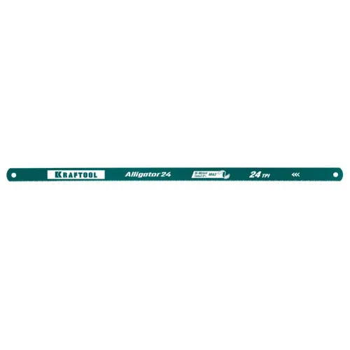 KRAFTOOL Alligator-24, 24 TPI, 300 мм, биметаллическое гибкое полотно по металлу (15942-24-S10)