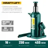 KRAFTOOL KRAFT-LIFT, 16 т, 230 - 460 мм, бутылочный гидравлический домкрат (43462-16)