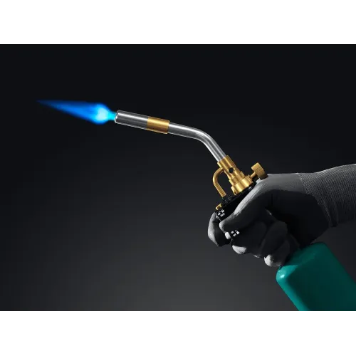 KRAFTOOL KF-9000, с пьезоподжигом на баллон турбо нагрев + 30% 2000°C, Газовая горелка Blue Fire (55510)