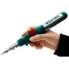 KRAFTOOL SolderGas, 120 K, 30 - 120 Вт, 1300°С, горелка, фен, пьезоподжиг, набор 10 в 1, газовый паяльник (55503-H10)