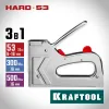 KRAFTOOL EXTREM 53, тип 53 (A/10/JT21) 23GA (6 - 16 мм)/300/500, стальной рессорный степлер (3180)