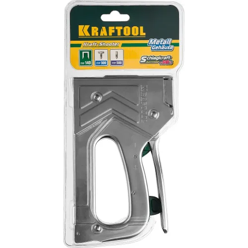 KRAFTOOL EXTREM 140, тип 140 (G/11/57) 20GA (6 - 16 мм)/300/500, стальной рессорный степлер (3185)