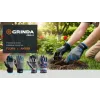 GRINDA FLORA, M (8), садовые перчатки из искусственной кожи с усиленным наладонником и кончиками пальцев, противоскользящие, PRO Line (1138-M)