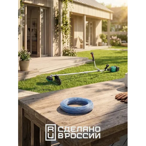 ЗУБР ВИТОЙ КВАДРАТ с сердечником, 2.0 мм, 30 м, леска для триммера, Профессионал (71032-2.0)