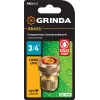 GRINDA BC-34A, 3/4″ с автостопом, из латуни, для шланга, быстросъёмный соединитель, PROLine (8-426130)