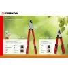 GRINDA R-390, 390 мм, закаленные лезвия, стальные рукоятки, малый плоскостной сучкорез (8-424108)