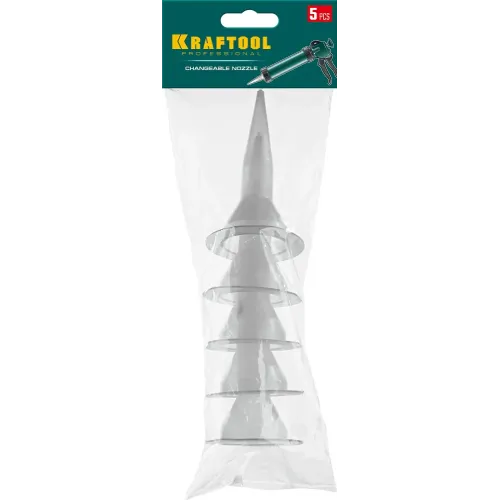 KRAFTOOL 5 шт., запасные сопла для закрытых пистолетов для герметика (06677-S)