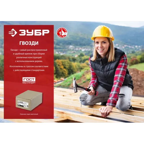 ЗУБР 100 x 4 мм, 5 кг, винтовые гвозди (305260-100)