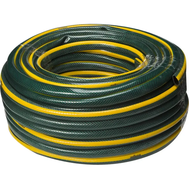 GRINDA STANDARD, 3/4″, 50 м, 15 атм, трёхслойный, армированный, поливочный шланг (429000-3/4-50)