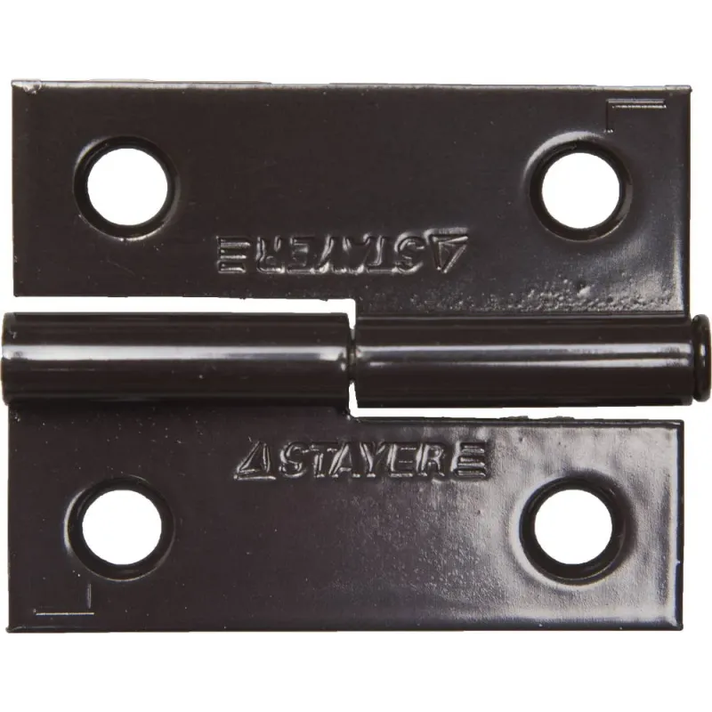 STAYER 50 x 43 x 1.8 мм, разъемная, левая, цвет коричневый, карточная петля (37613-50-3L)
