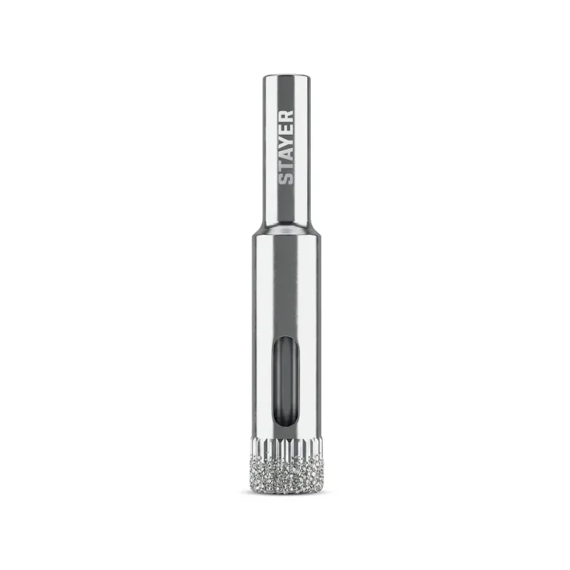 STAYER DIAMOND d 10 мм, Р60, Алмазное трубчатое сверло (29930-10)