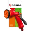GRINDA P-8, 8 режимов, курок сзади, пластиковый, поливочный пистолет (8-427370)