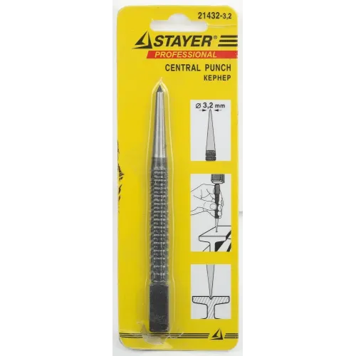 STAYER 100 мм, d 3.2 мм, кернер (21432-3.2)