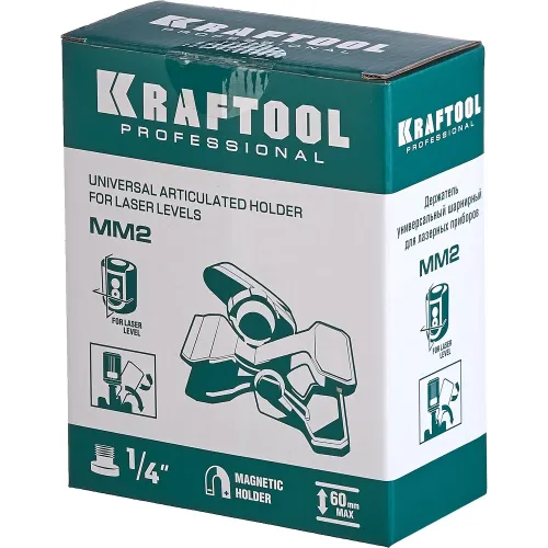 KRAFTOOL ММ2, универсальный шарнирный держатель-клипса (34704)
