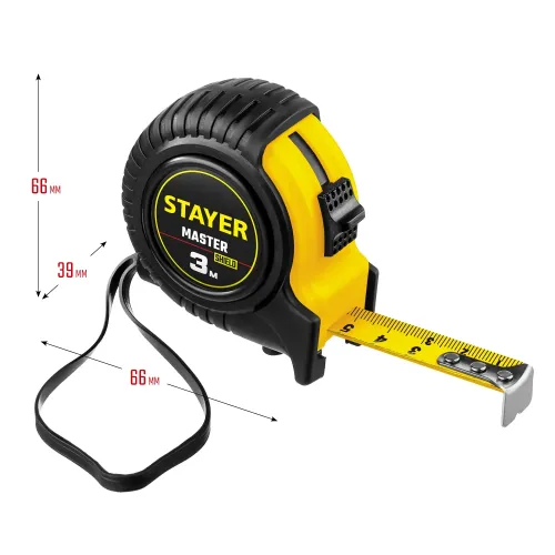 STAYER 3 м х 16 мм, рулетка (34025-03)