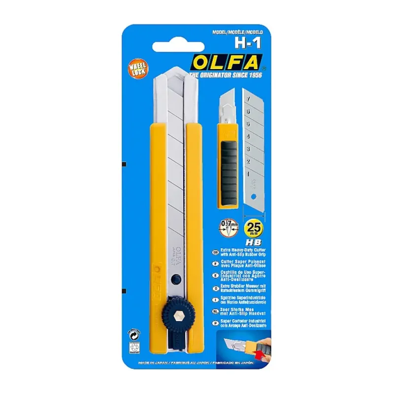 OLFA 25 мм, нож с выдвижным лезвием (OL-H-1)