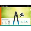 GRINDA C-410A, длина 410 мм, лезвия из высокоуглеродистой стали, композитные рукоятки, храповый механизм, контактный сучкорез, PROLine (424520)