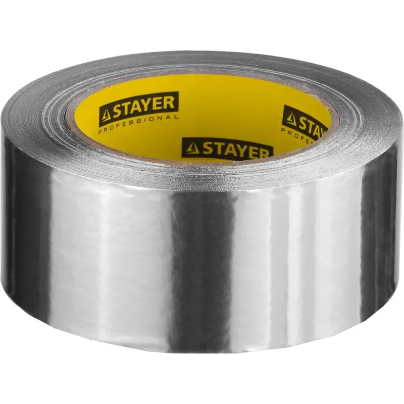 STAYER ProTape, 75 мм, 50 м, до 120 °С, самоклеящаяся алюминиевая лента, Professional (12268-75-50)