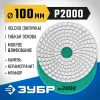 ЗУБР 100 мм, №2000, мокрое шлифование, алмазный гибкий шлифовальный круг АГШК, Профессионал (29866-2000)