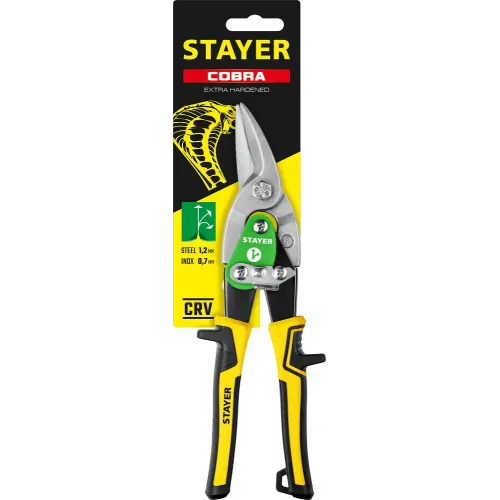 STAYER Cobra, 250 мм, правые ножницы по металлу (23055-R)