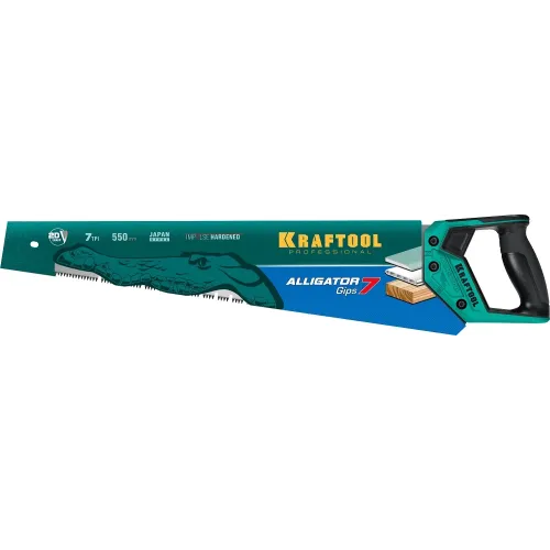 KRAFTOOL Alligator Gips 7, 550 мм, ножовка для гипса (15210)