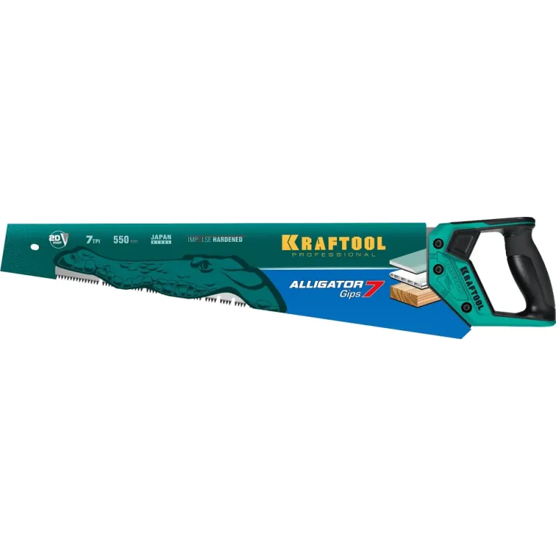 KRAFTOOL Alligator Gips 7, 550 мм, ножовка для гипса (15210)