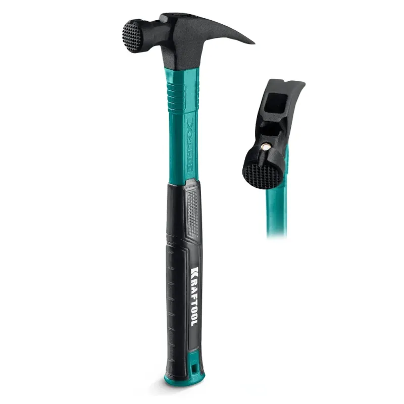 KRAFTOOL X-FORCE 450 г, столярный молоток-гвоздодёр (20265-45)