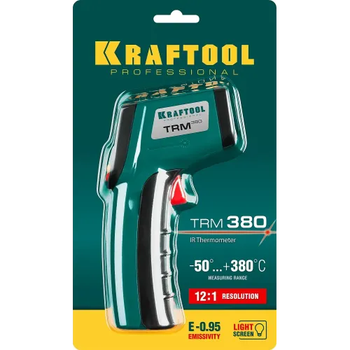 KRAFTOOL TRM-380, -50° +380°С, пирометр инфракрасный (45707-380)