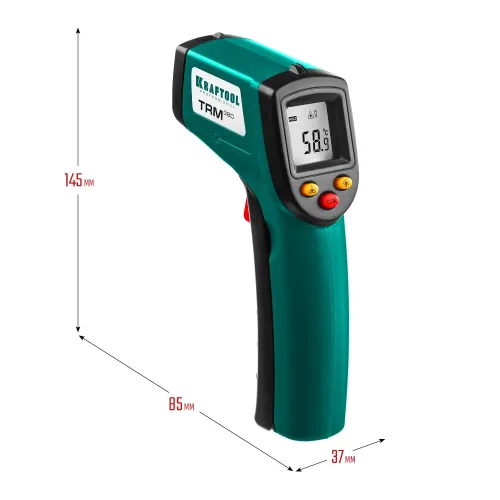 KRAFTOOL TRM-380, -50° +380°С, пирометр инфракрасный (45707-380)