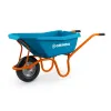GRINDA GP-21, ударопрочный пластиковый кузов, 110 л, 180 кг, одноколесная, пневматическое колесо, тачка садовая PROLine (422408)