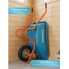 GRINDA GP-21, ударопрочный пластиковый кузов, 110 л, 180 кг, одноколесная, пневматическое колесо, тачка садовая PROLine (422408)