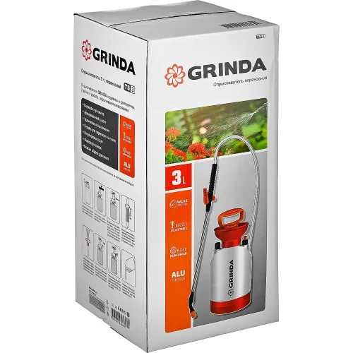 GRINDA TS-3, 3 л, широкая горловина, устойчивое днище, переносной опрыскиватель (8-425113)