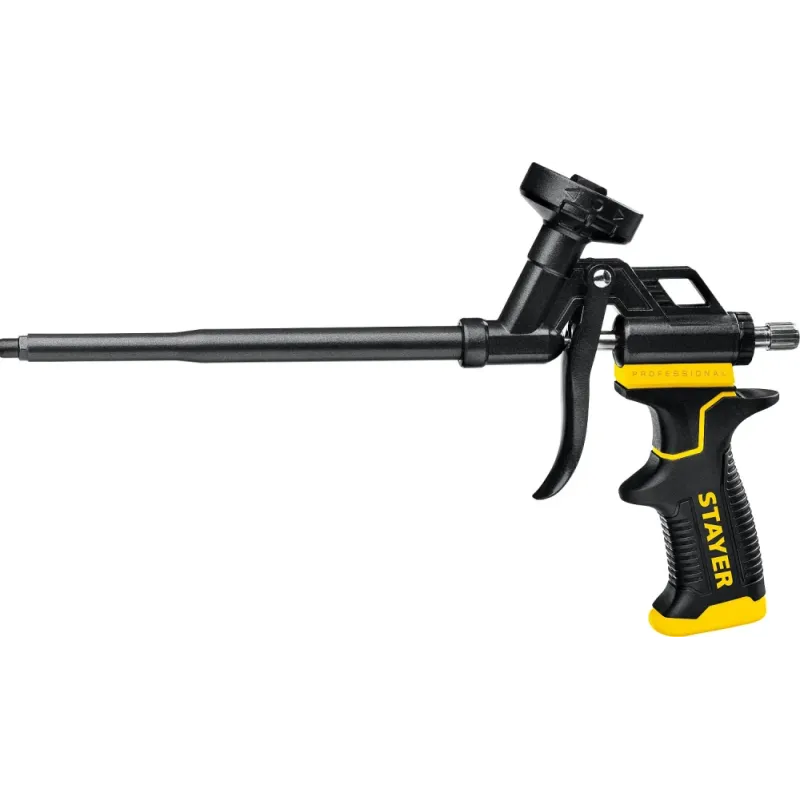 STAYER Black PRO, тефлоновый пистолет для монтажной пены, Professional (06862)